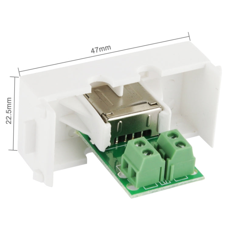 USB Female Wall Panel Socket