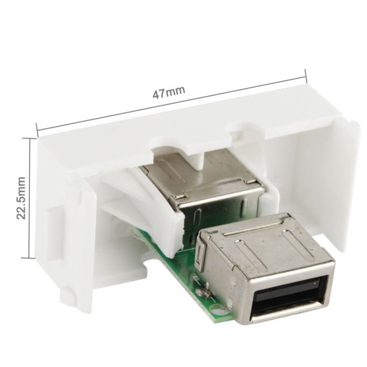 USB Female Wall Plate Insert / USB Extension Cable Panel