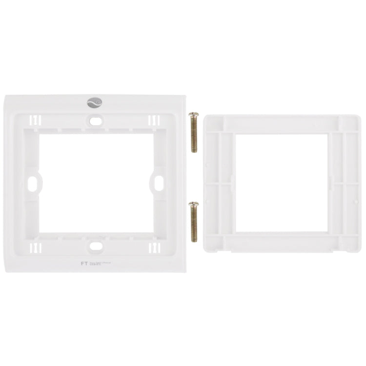 Wall Plate with Screw for Blank Inserts  - 2 Holes, Use around the world