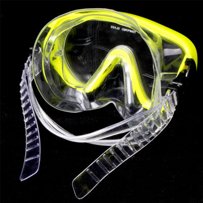 Scuba Diving Snorkeling Silicone Mask Set, Random Color Delivery