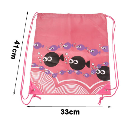 Swimwear Bag Casual Wash Bag Backpack Beach Bag Beam Port(Red)