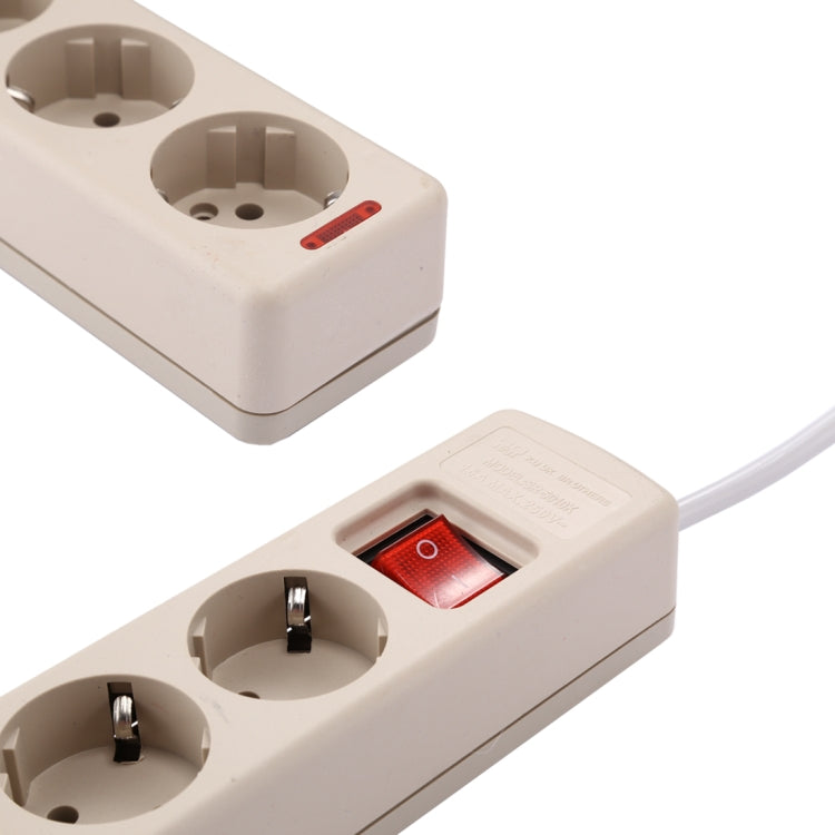 5 Way Universal Interface Power Extension Socket Style Audio Monitor with Automatic Callback, SIM Card Network: 850 / 900 / 1800 / 900MHz, EU Plug(White)