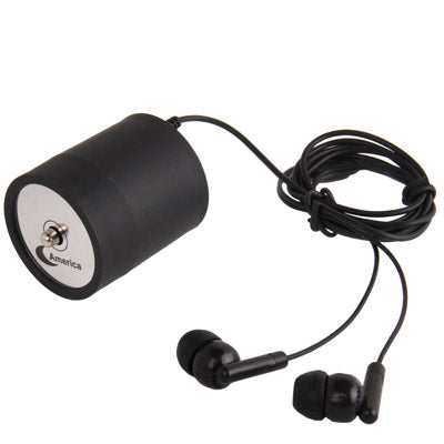 High Sensitive 20,000X Partition Monitor / Ear Voice Monitor Audio Thr-wall with Earphone(Black)