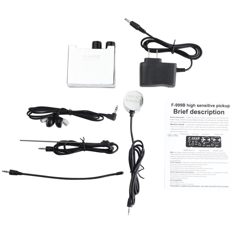 F-999B High Sensitive Partition Monitor / Ear Voice Monitor Audio Thr-wall