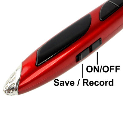 Multi-Function Digital Voice Recorder Pen MP3 Player with 4GB Memory & LED Display Screen, Built-in Rechargeable Battery(Red)