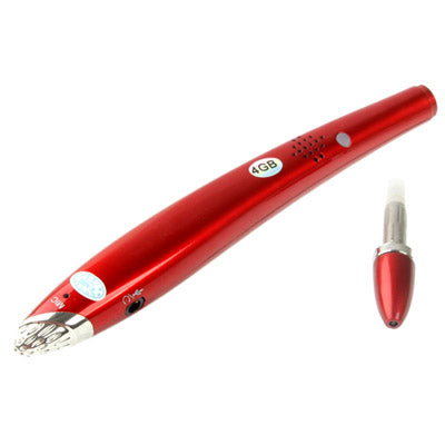 Multi-Function Digital Voice Recorder Pen MP3 Player with 4GB Memory & LED Display Screen, Built-in Rechargeable Battery(Red)