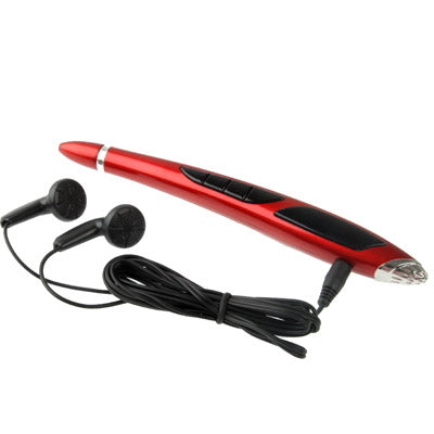 Multi-Function Digital Voice Recorder Pen MP3 Player with 4GB Memory & LED Display Screen, Built-in Rechargeable Battery(Red)