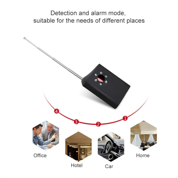 RF / Lens Detector, Digital Signals of GSM / WIFI / Bluetooth / FM / VHF / UHF /Wireless Audio Video Transmission(Black)