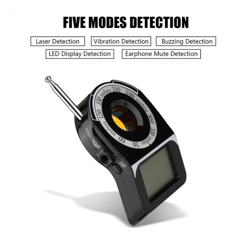 CC-309 Full Band Detector with LED Screen Display, Detection Frequency Range: 1MHz-6500MHz(Black)