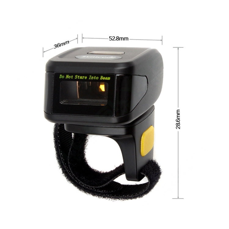 MJ-R30 Portable 1D Wearable Ring Mini Bluetooth Barcode Scanner, Compatible with Android & iOS