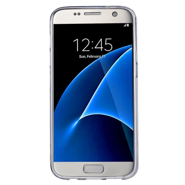 For Galaxy S7 / G930 Knit Pattern PU Leather + TPU Protective Case