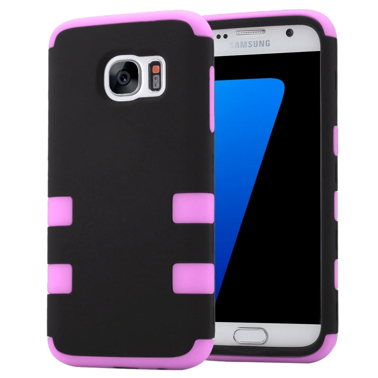 For Galaxy S7 / G930 Shock-resistant Silicone + PC Protective Case