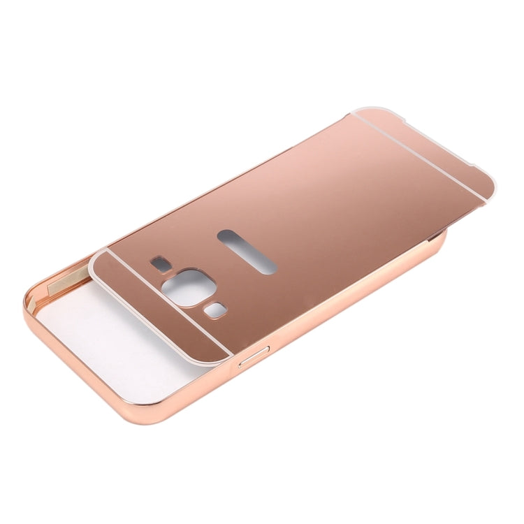 For Galaxy J5 (2016) / J510 Fashionable Electroplating PC Push Pull Back Shell Cover + Metal Bumper Frame