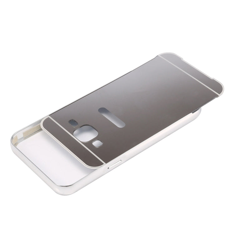 For Galaxy J5 (2016) / J510 Fashionable Electroplating PC Push Pull Back Shell Cover + Metal Bumper Frame