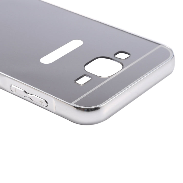 For Galaxy J5 (2016) / J510 Fashionable Electroplating PC Push Pull Back Shell Cover + Metal Bumper Frame