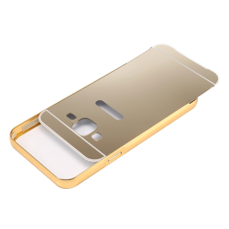 For Galaxy J7 (2016) / J710 Fashionable Electroplating PC Push Pull Back Shell Cover + Metal Bumper Frame