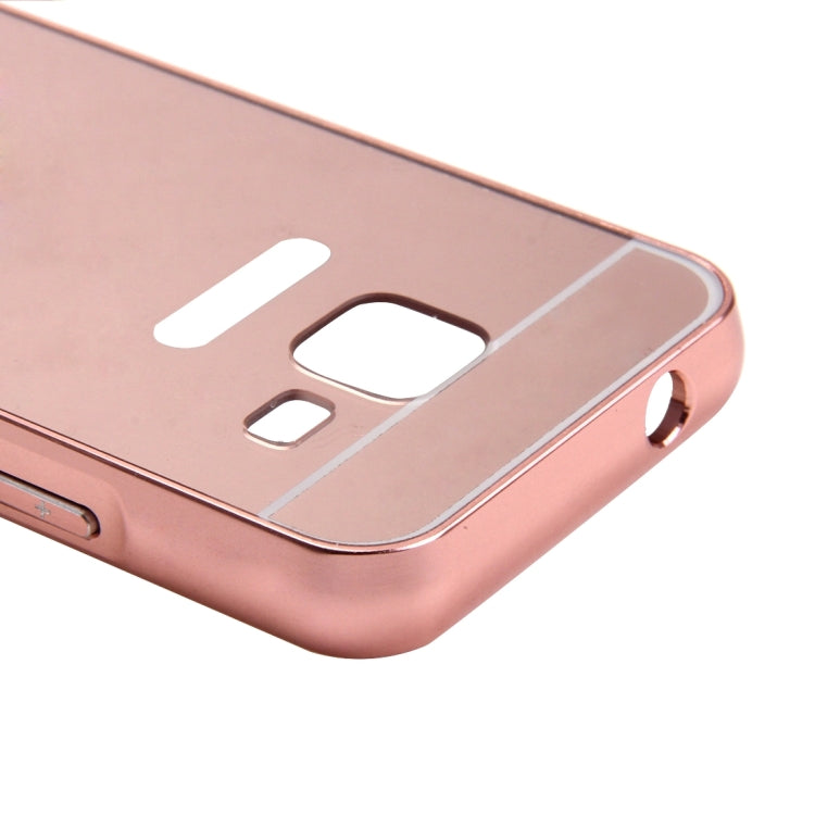 For Galaxy J1 Mini / J105 Fashionable Electroplating PC Push Pull Back Shell Cover + Metal Bumper Frame