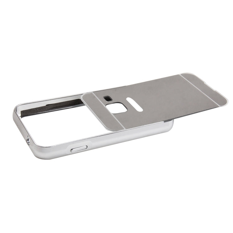 For Galaxy J1 Mini / J105 Fashionable Electroplating PC Push Pull Back Shell Cover + Metal Bumper Frame