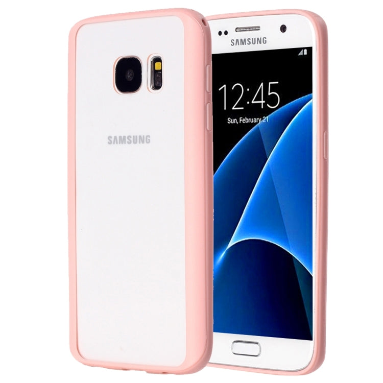For Galaxy S7 / G930 TPU + Acrylic Transparent Protective Cover Case
