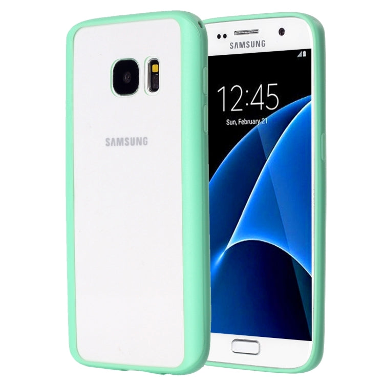 For Galaxy S7 / G930 TPU + Acrylic Transparent Protective Cover Case