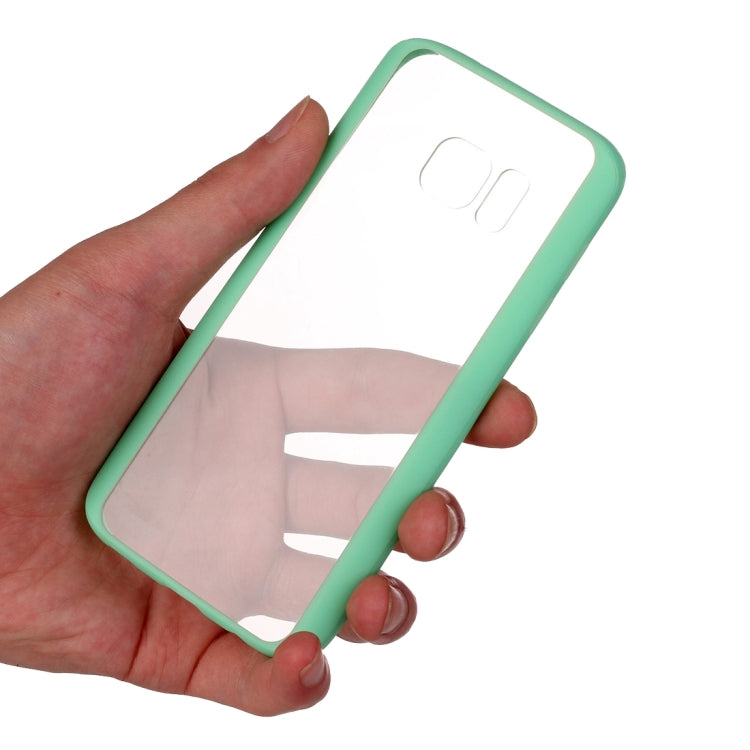 For Galaxy S7 / G930 TPU + Acrylic Transparent Protective Cover Case