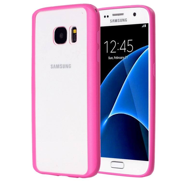 For Galaxy S7 / G930 TPU + Acrylic Transparent Protective Cover Case