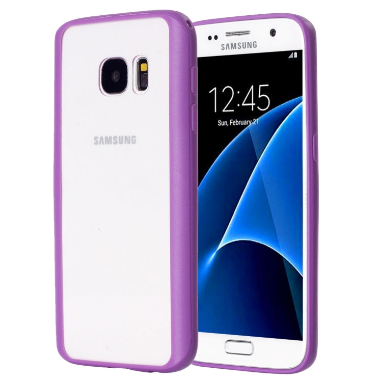 For Galaxy S7 / G930 TPU + Acrylic Transparent Protective Cover Case