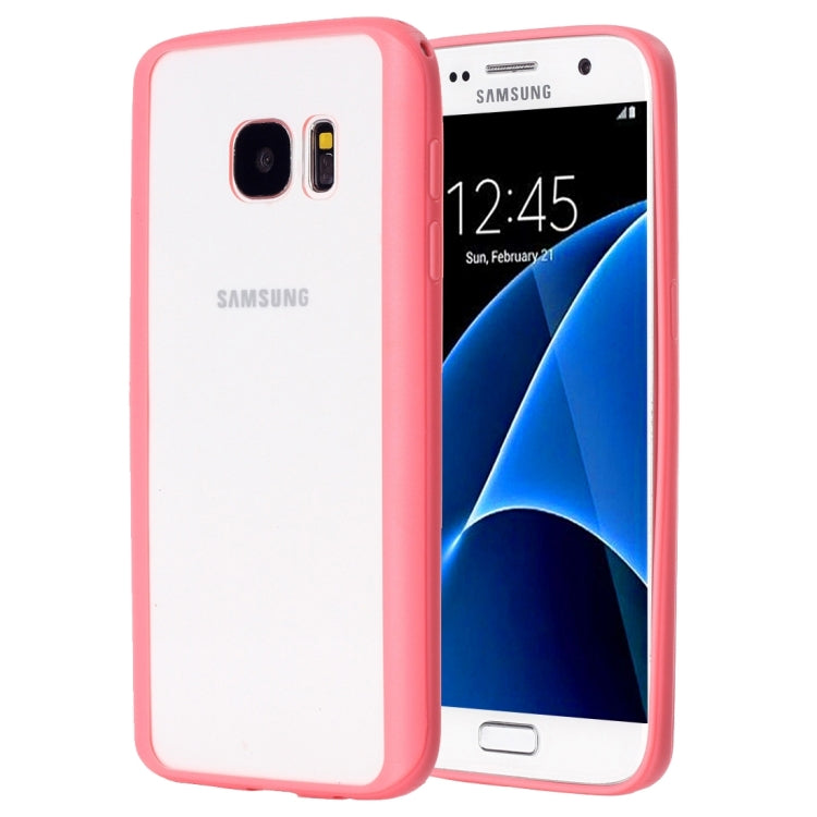 For Galaxy S7 / G930 TPU + Acrylic Transparent Protective Cover Case