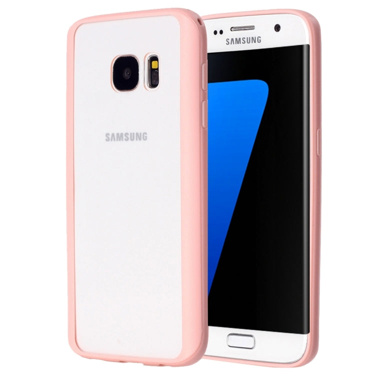 For Galaxy S7 Edge / G935 TPU + Acrylic Transparent Protective Cover Case