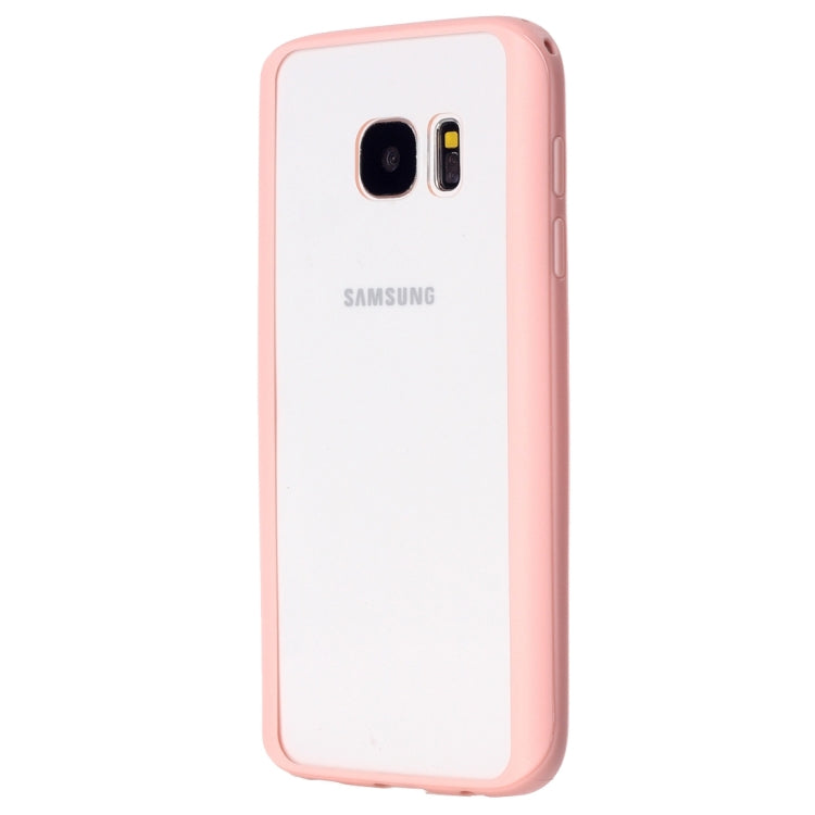 For Galaxy S7 Edge / G935 TPU + Acrylic Transparent Protective Cover Case