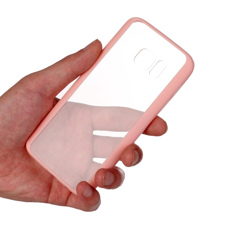For Galaxy S7 Edge / G935 TPU + Acrylic Transparent Protective Cover Case