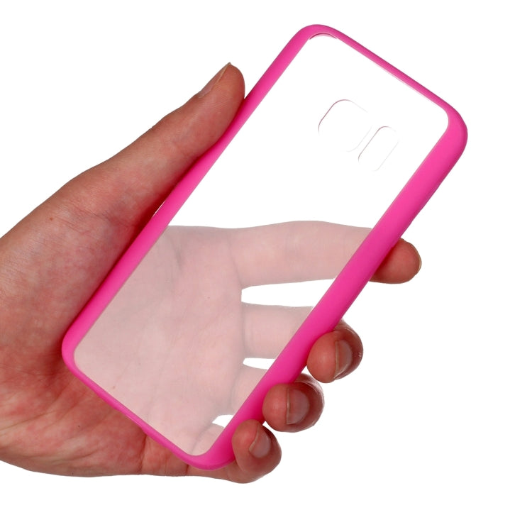 For Galaxy S7 Edge / G935 TPU + Acrylic Transparent Protective Cover Case