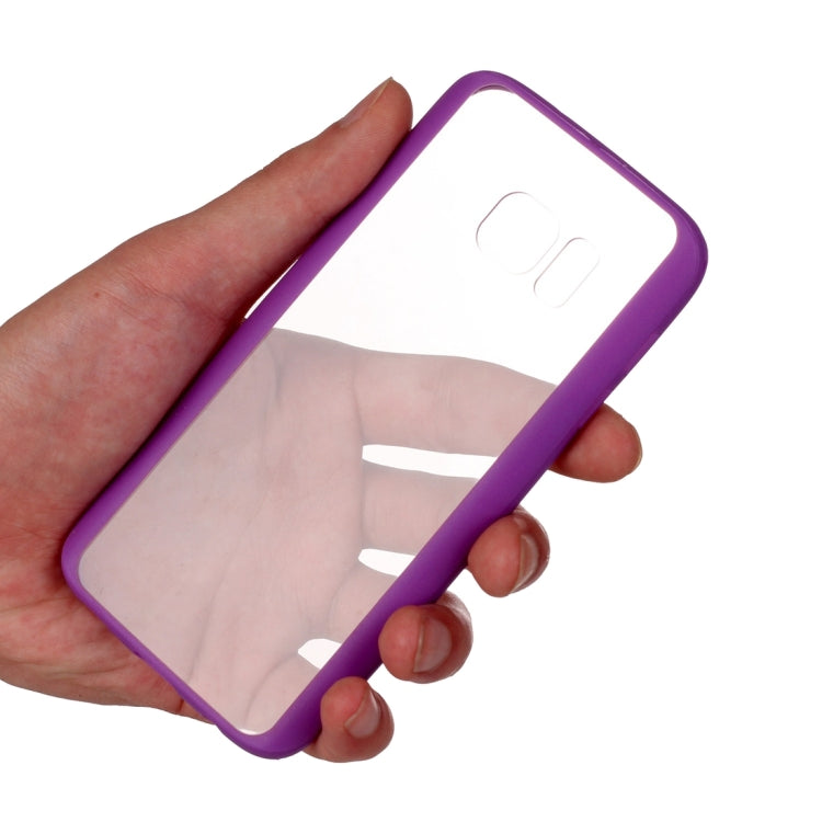 For Galaxy S7 Edge / G935 TPU + Acrylic Transparent Protective Cover Case