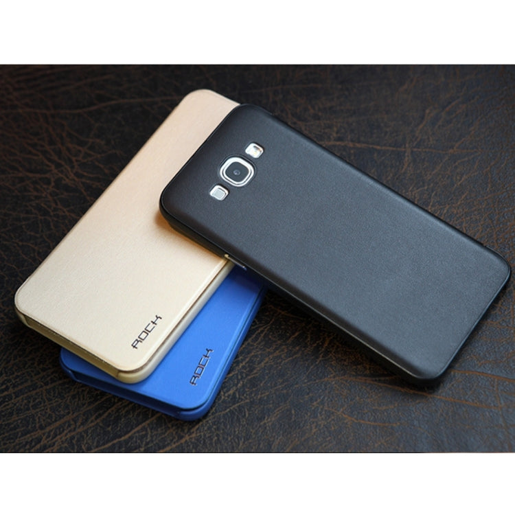 Rock Touch Series for Galaxy A8 / A800 Fashionable Business Style Horizontal Flip Leather Case(Black)