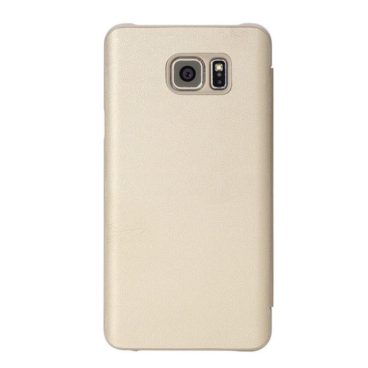 Rock Touch Series for Galaxy Note 5 / N920 Fashionable Business Style Horizontal Flip Leather Case(Gold)