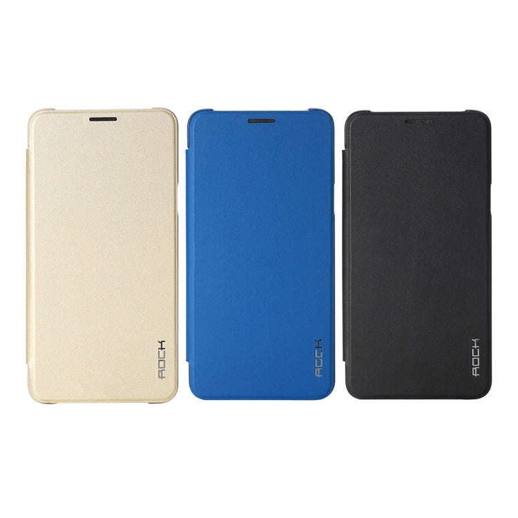 Rock Touch Series for Galaxy Note 5 / N920 Fashionable Business Style Horizontal Flip Leather Case(Gold)