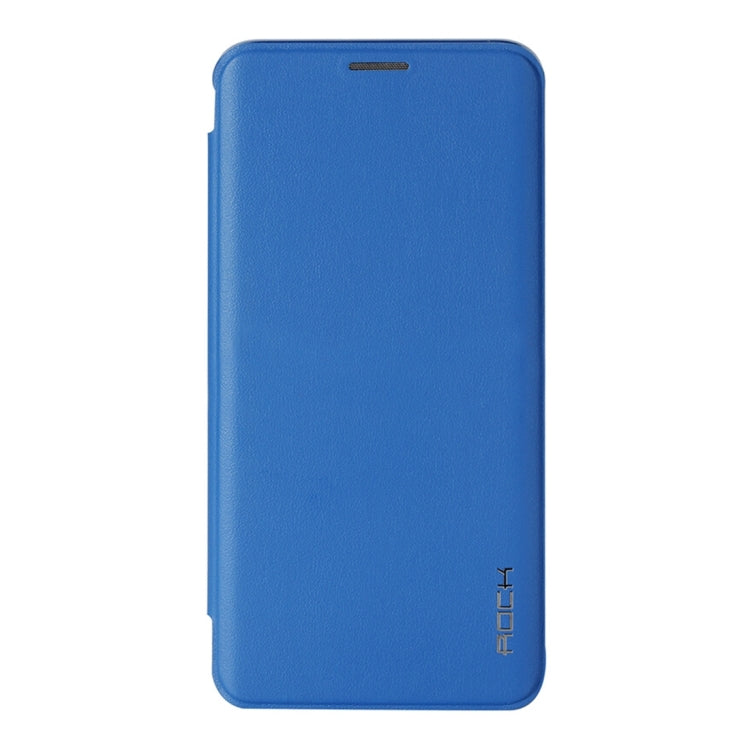 Rock Touch Series for Galaxy S6 Edge+ / G928 Fashionable Business Style Horizontal Flip Leather Case(Blue)