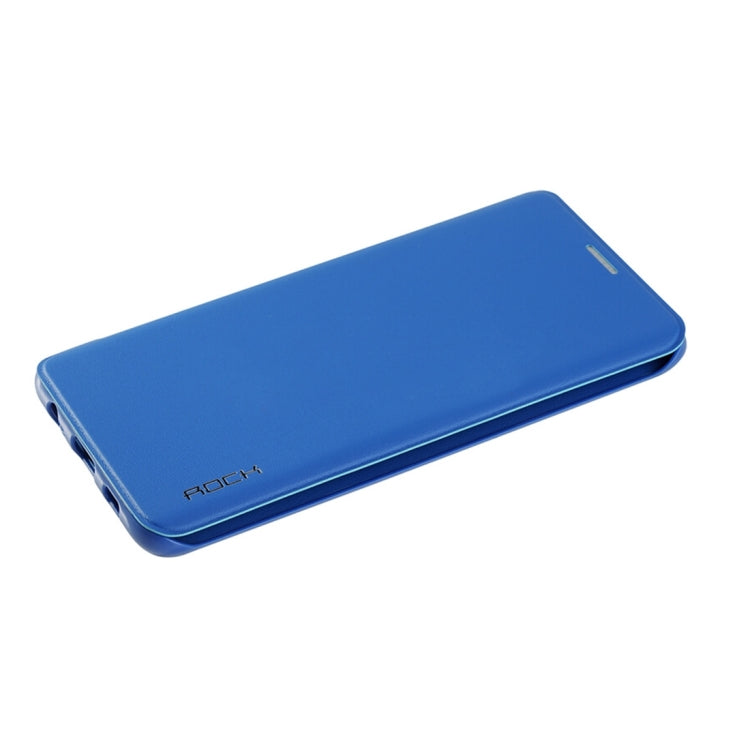 Rock Touch Series for Galaxy S6 Edge+ / G928 Fashionable Business Style Horizontal Flip Leather Case(Blue)