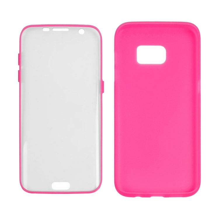 For Galaxy S7 Edge / G935 PC Front Cover + TPU Back Cover Protective Case