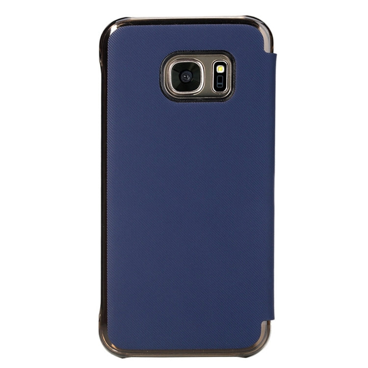 Rock Venna Series for Galaxy S7 / G930 Concise Style Horizontal Flip Leather Case(Blue)