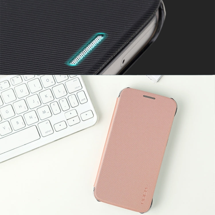Rock Venna Series for Galaxy S7 / G930 Concise Style Horizontal Flip Leather Case(Blue)
