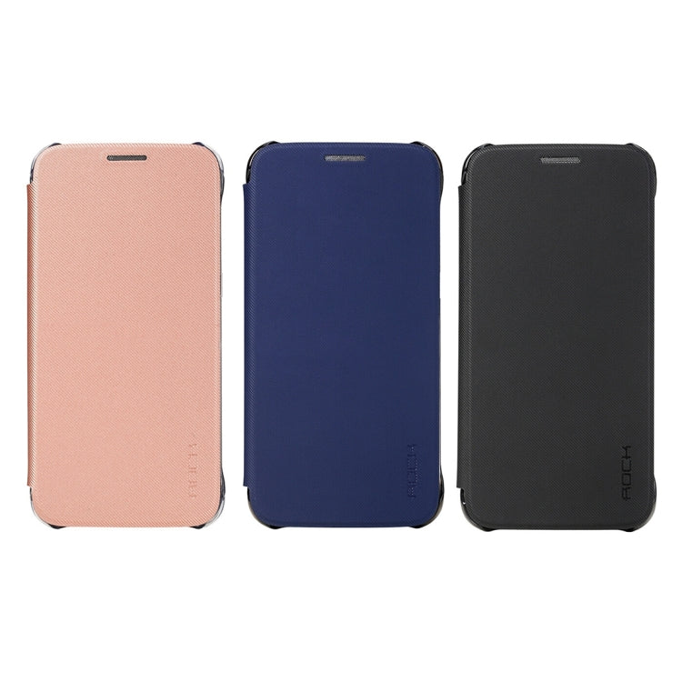 Rock Venna Series for Galaxy S7 / G930 Concise Style Horizontal Flip Leather Case(Blue)