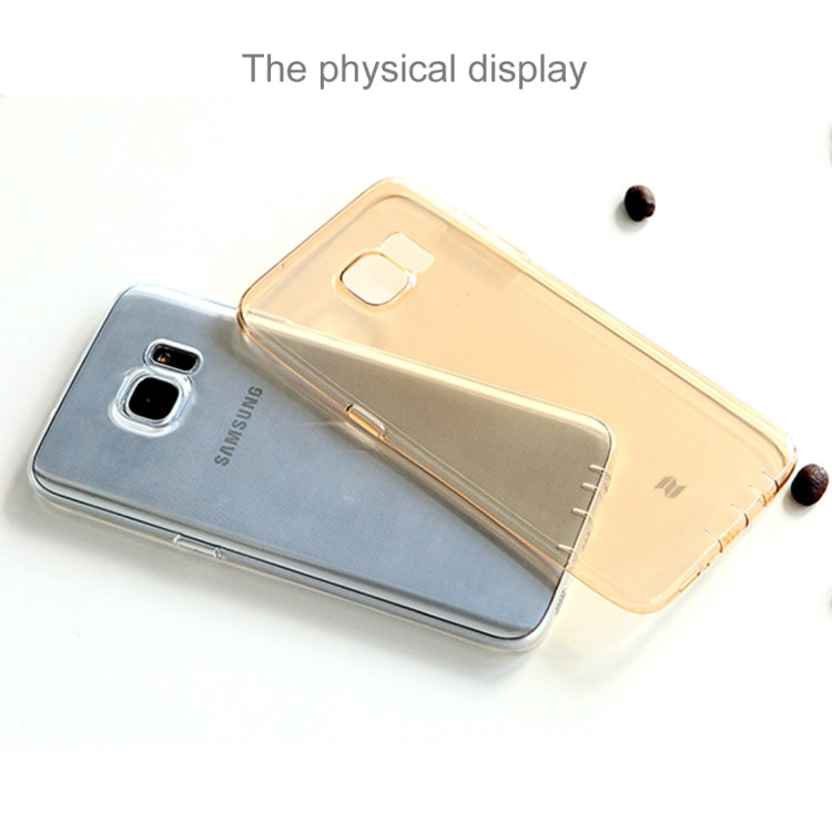 Rock for Galaxy S7 Edge / G935 Concise Style Ultrathin TPU Slim Jacket Back Cover Case(Gold)