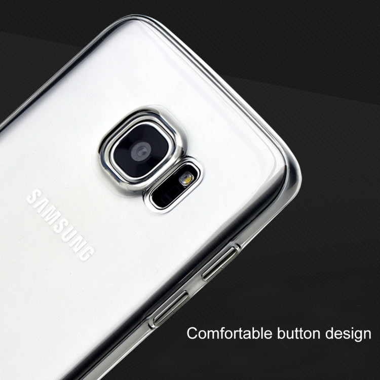 Rock for Galaxy S7 Edge / G935 Concise Style Ultrathin TPU Slim Jacket Back Cover Case(Gold)