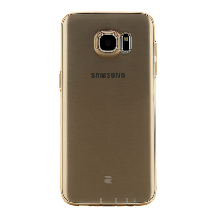 Rock for Galaxy S7 / G930 Concise Style Ultrathin TPU Slim Jacket Back Cover Case(Gold)