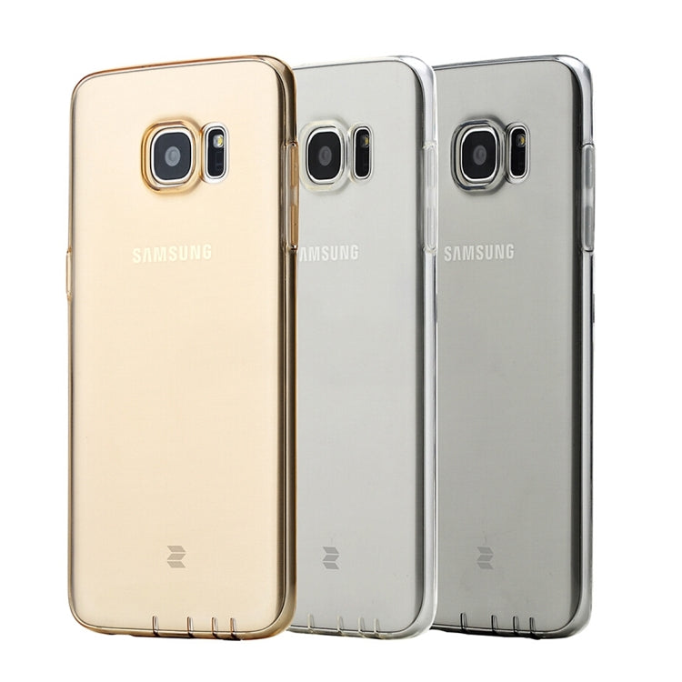 Rock for Galaxy S7 / G930 Concise Style Ultrathin TPU Slim Jacket Back Cover Case(Gold)