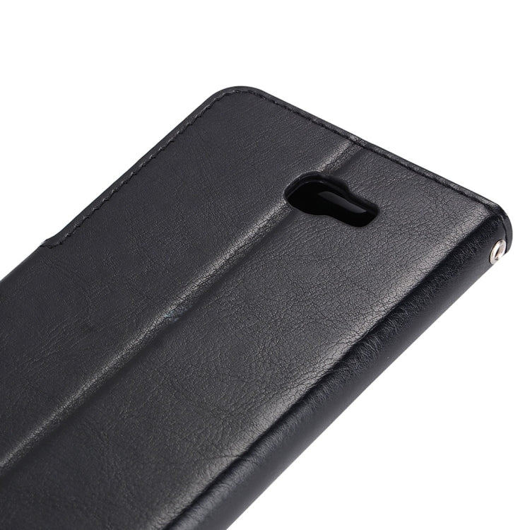 For Galaxy J5 Prime Crazy Horse Texture Horizontal Flip Leather Protective Case with Holder & Card Slots & Wallet & Lanyard & Photo Frame