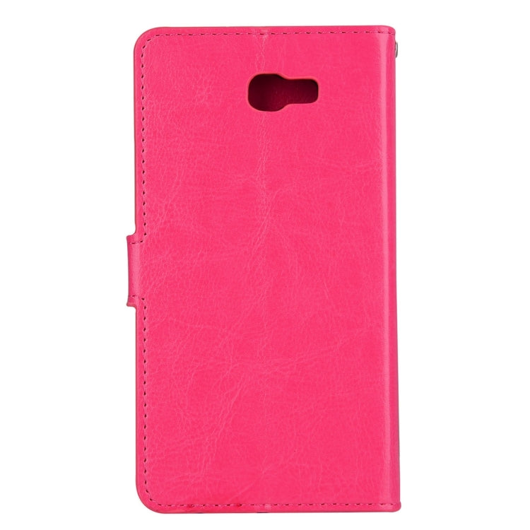 For Galaxy J5 Prime Crazy Horse Texture Horizontal Flip Leather Protective Case with Holder & Card Slots & Wallet & Lanyard & Photo Frame