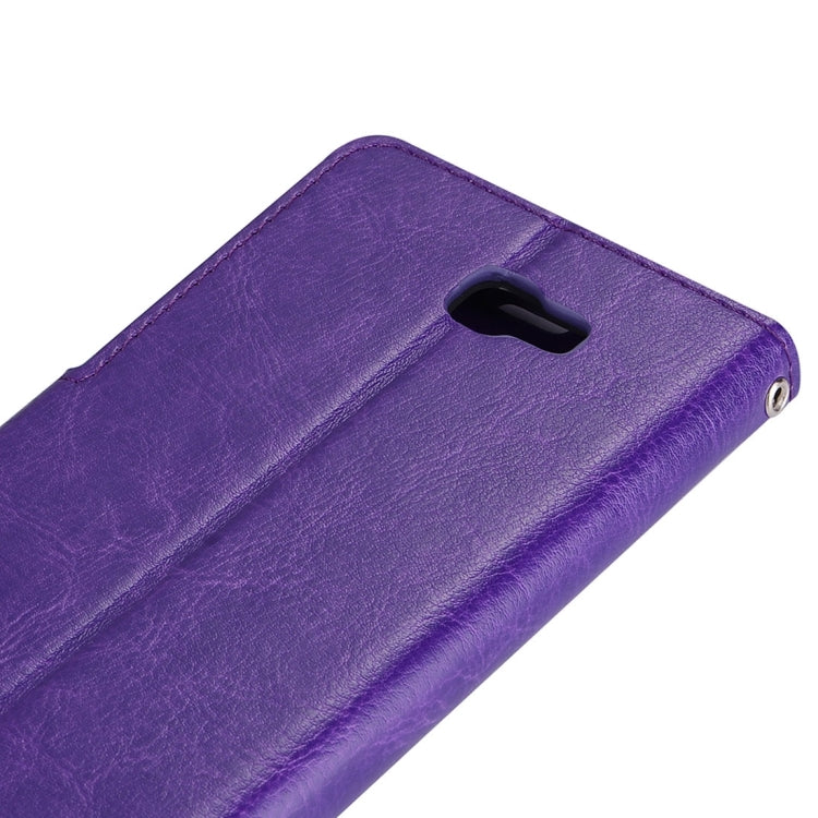 For Galaxy J5 Prime Crazy Horse Texture Horizontal Flip Leather Protective Case with Holder & Card Slots & Wallet & Lanyard & Photo Frame