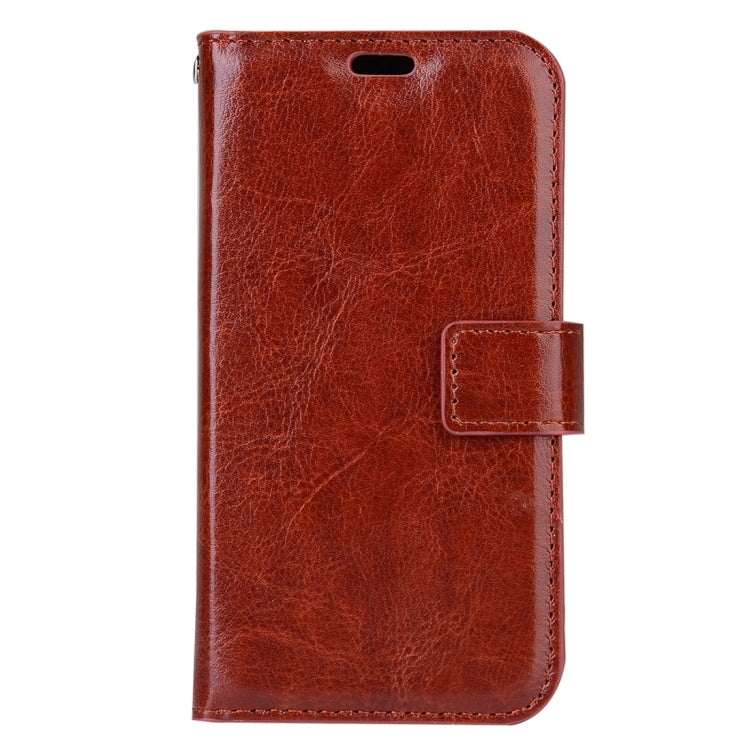 For Galaxy J5 Prime Crazy Horse Texture Horizontal Flip Leather Protective Case with Holder & Card Slots & Wallet & Lanyard & Photo Frame